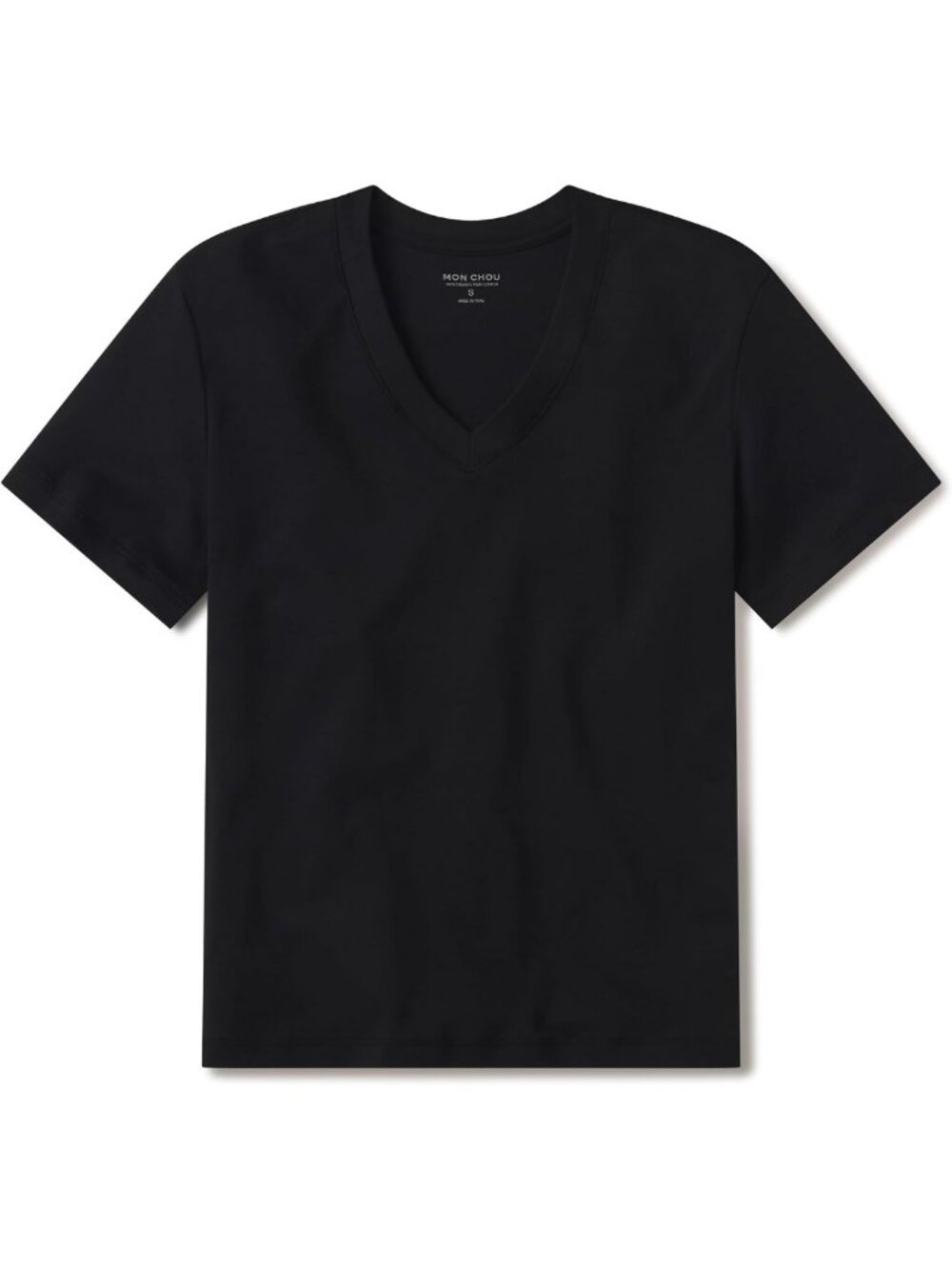 Soft Organic Pima Cotton V-Neck Tee - Buttery Midweight, Relaxed Fit, Not